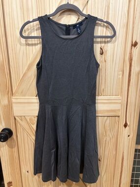 GAP Black Sleeveless Fit-and-Flare Mini Dress